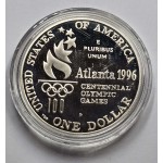 USA 1996 Atlanta Olympics Rowing Silver Dollar Coin WORLD COINS