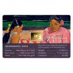 Paul Gauguin Tahitian Women on the Beach 1/1000 Oz Gold Coin Chad GOLD AND SILVER BULLION
