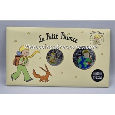 France The Little Prince Duo cardlet 10€ & 50€ silver coins 2026