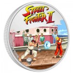 STREET FIGHTER II SILVER 1oz 30TH ANNIVERSARY VIDEO GAME PROOF COIN NZT IN ARCADE MACHINE GOLD AND SILVER BULLION