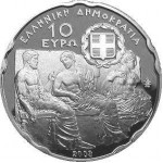 GREECE 2008 COMPLETE YEAR EURO SET + 5 EURO SILVER .925 OFFICIAL COIN BLISTER ACROPOLIS MUSEUM WORLD COINS