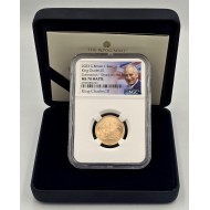 UK 2023 Coronation Gold Sovereign Matte NGC MS70