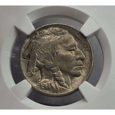 USA 1914 5 CENTS BUFFALO INDIAN NICKEL COIN NGC MS62