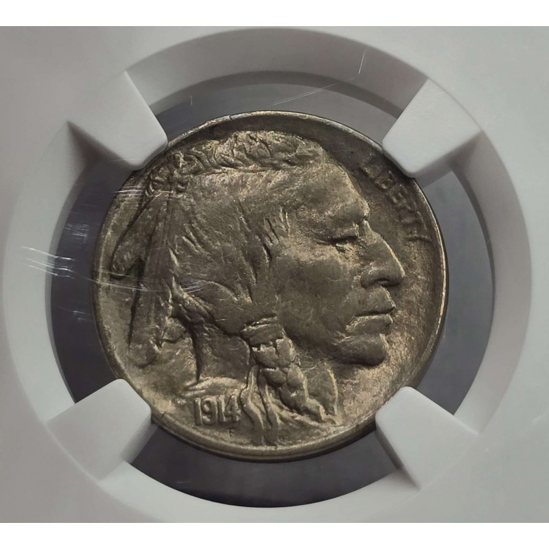 USA 1914 5 CENTS BUFFALO INDIAN NICKEL COIN NGC MS62 WORLD COINS