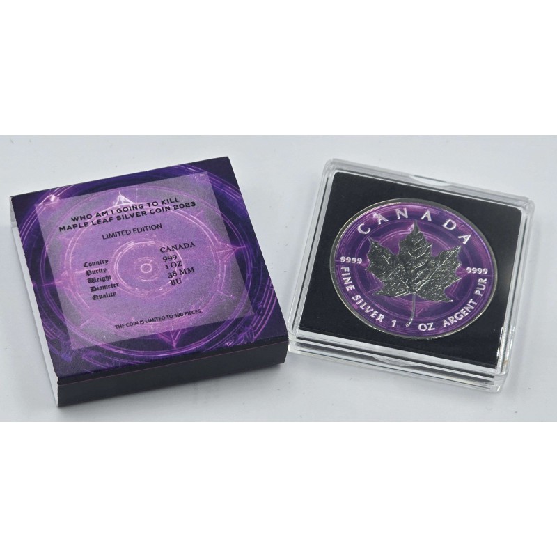 GRIM REAPER Who I Am Going To Kill 1 Oz Silver Coin Canada 2023 GOLD AND SILVER BULLION