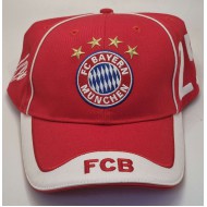 BAYERN MUNICH CAP RED OFICIAL HAT FOOTBALL SOCCER ADIDAS MULLER 25