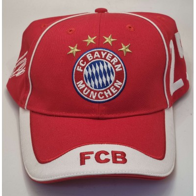 BAYERN MUNICH CAP RED OFICIAL HAT FOOTBALL SOCCER ADIDAS MULLER 25