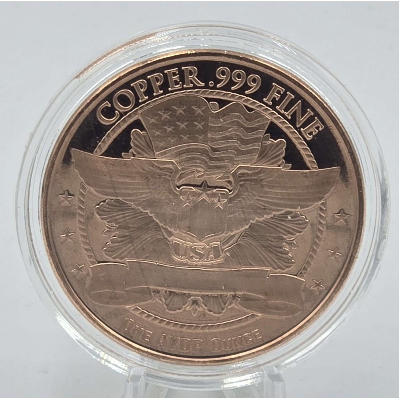 1 oz 999 Walking Liberty Dollar Fine Copper Round coin GOLD AND SILVER BULLION