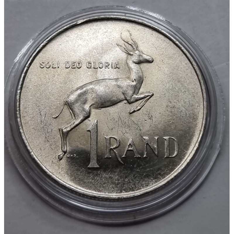 SOUTH AFRICA 1966 1 RAND ENGLISH LEGEND SILVER COIN WORLD COINS