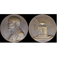 FRANCE LARGE MEDAL 148,6gr Commemorative Election of Emile Loubet as the president 1899