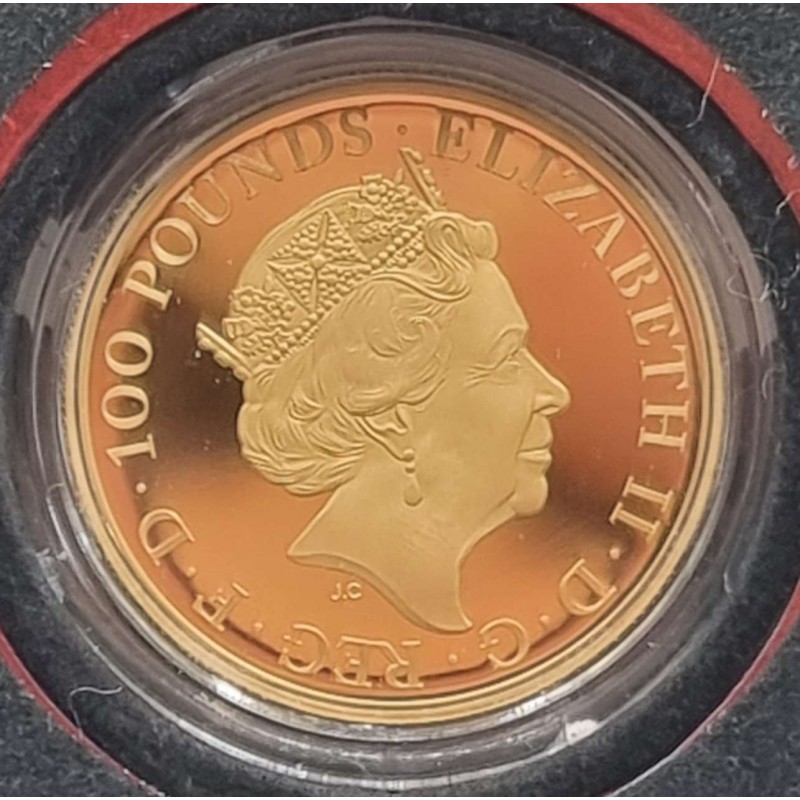 UK ENGLAND 2021 Queen's Beasts Completer 1 Ounce Gold Proof WORLD COINS