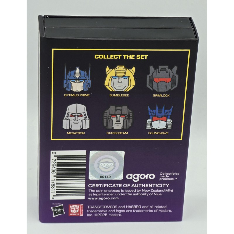 Transformers Heads Soundwave 1 oz Silver Proof coin GOLD AND SILVER BULLION