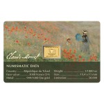 Monet the Poppy Field near Argenteuil 1/1000 Oz Gold Coin GOLD AND SILVER BULLION