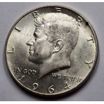 USA 1964 Kennedy Half Dollar coin 90% Silver AU-UNC WORLD COINS