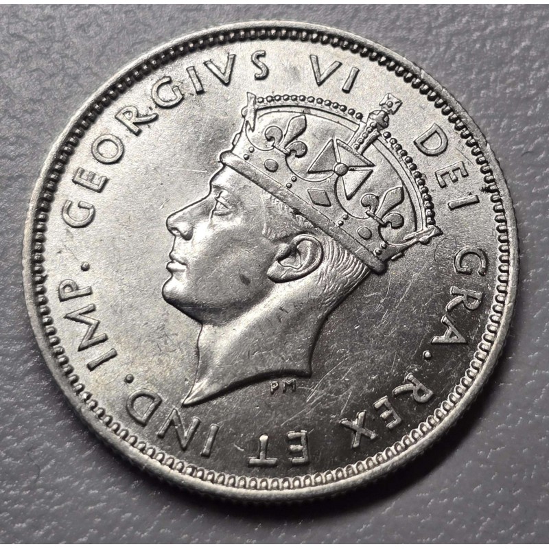 CYPRUS SILVER 9 PIASTRES COINS 1940 AU+ WORLD COINS