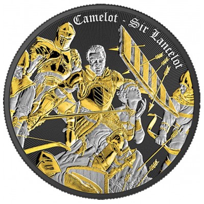 SIR LANCELOT Camelot Multimetal 1 Oz Silver Coin Niue 2024