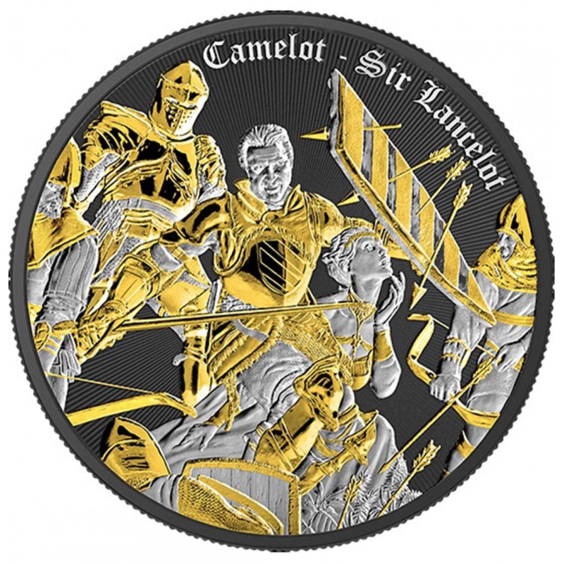 SIR LANCELOT Camelot Multimetal 1 Oz Silver Coin Niue 2024 GOLD AND SILVER BULLION