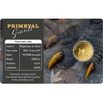 TYRANNOSAURUS REX 1/1000 Oz Gold Coin 3000 Francs Chad 2023 GOLD AND SILVER BULLION