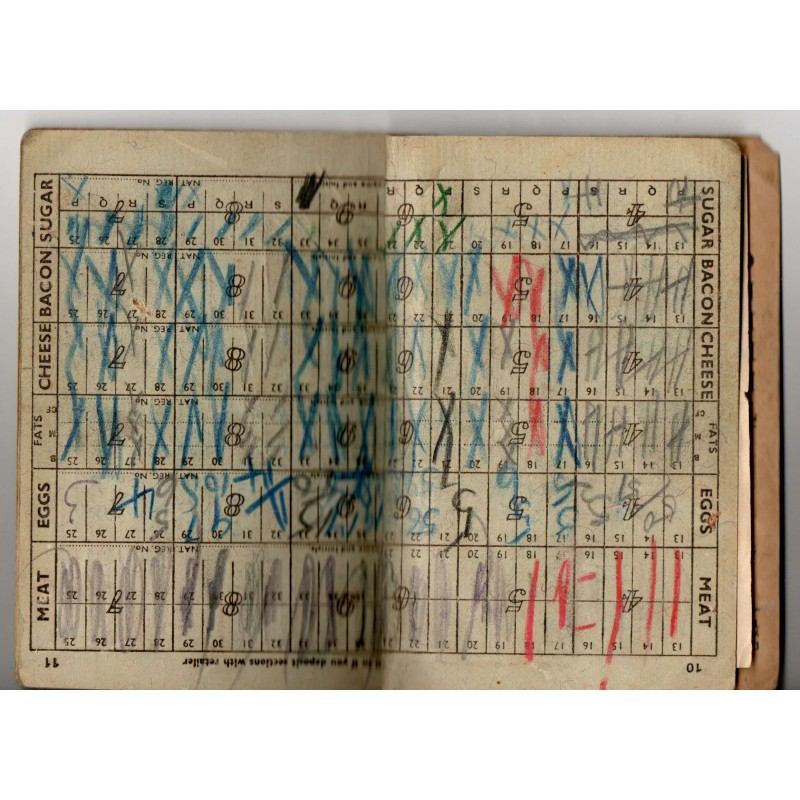 CYPRUS BRITISH ADMINISTRATION 1947 - 1948 MINISTRY OF FOOD RATION BOOK ANTIQUES & OTHER COLLECTIBLES