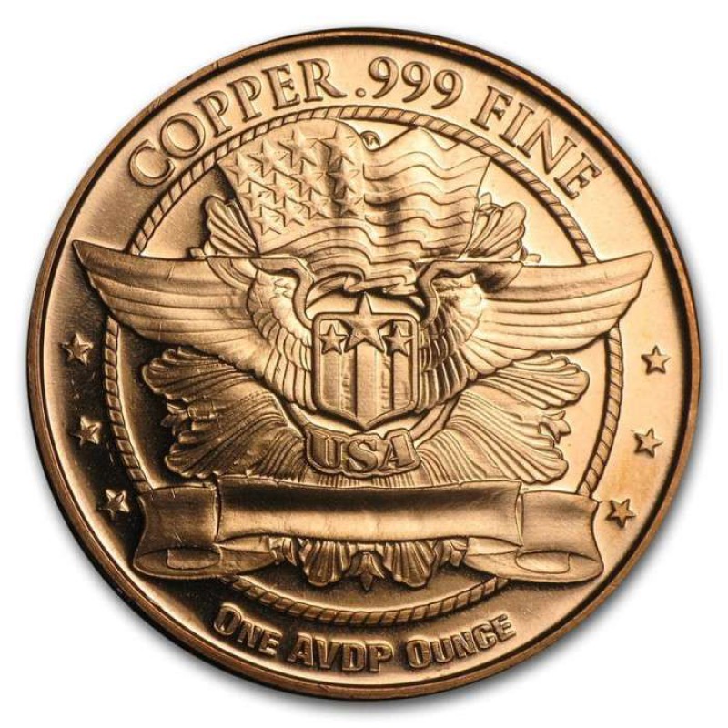 1 oz 999 Mercury Dime Fine Copper Round coin GOLD AND SILVER BULLION