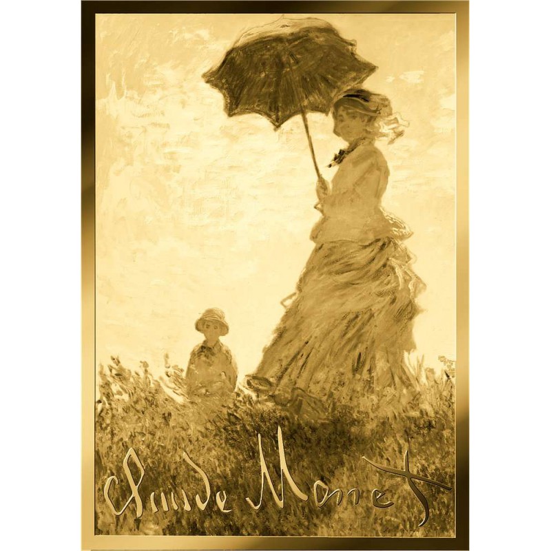 Monet Woman with Parasol 1/1000 Oz Gold Coin 3000 Francs Chad 2024 GOLD AND SILVER BULLION
