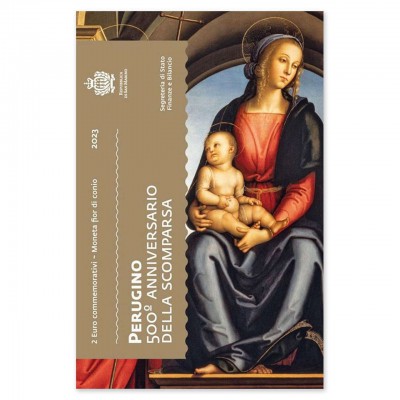 San Marino 2 euro coin 2023 500 years from death of Perugino