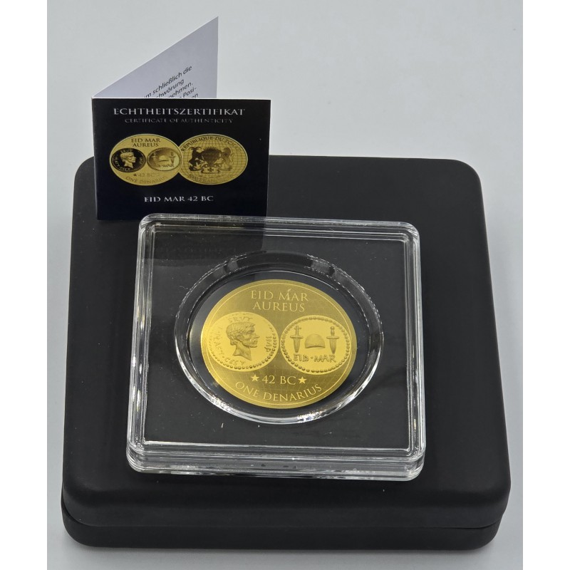 Eid Mar Aureus 42BC 1/200 Oz .999 Gold Coin 2025 GOLD AND SILVER BULLION