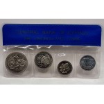 CYPRUS 1981 YEAR SET MILS COINS IN WALLET CASE WORLD COINS