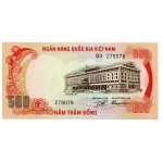 VIETNAM 1972 500 DONG UNC BANKNOTE P33 TIGER WORLD BANKNOTES