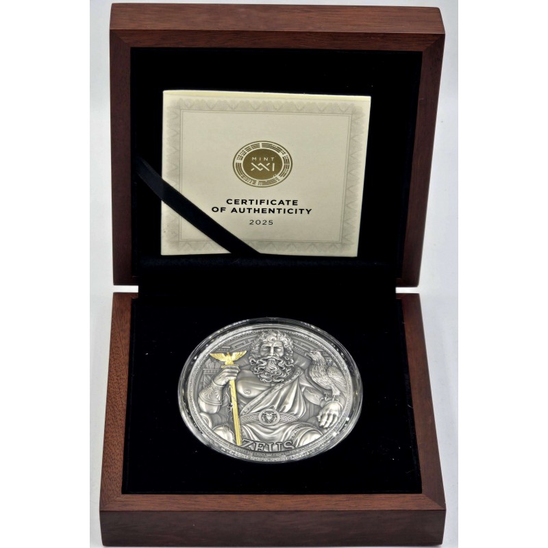 ZEUS Great Greek Mythology 3 Oz Silver Coin Cameroon 2025 GOLD AND SILVER BULLION