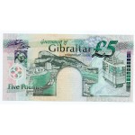 GIBRALTAR 5 POUND 1988 P20e BANKNOTE QEII UNC WORLD BANKNOTES