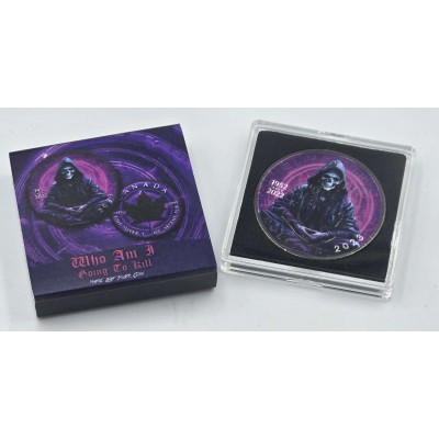 GRIM REAPER Who I Am Going To Kill 1 Oz Silver Coin Canada 2023