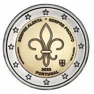 Portugal 2025 UNC 2 Euro Scouts coin Scouting