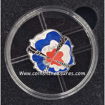 France 2026 Moulin Rouge Colored Shaped silver Proof coin