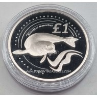 CYPRUS 2005 BU ONE POUND COIN MONACHUS SEAL