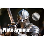 Knight Plate Armour 1/500 oz .999 Platinum Coin Liberia 2026 Card GOLD AND SILVER BULLION