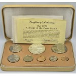 COOK ISLANDS 1978 SILVER PROOF COIN SET IN Box + COA WORLD COINS