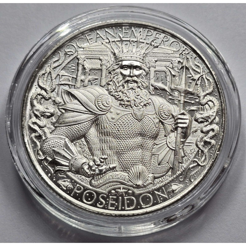 Mason Mint Poseidon Atlantis 1 oz Silver Round Coin GOLD AND SILVER BULLION