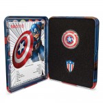 FIJI 2021 CAPTAIN AMERICA SHIELD MARVEL 1 OZ SILVER COIN GOLD AND SILVER BULLION