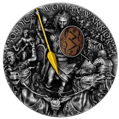BOUDICA Woman Warrior 2 Oz Silver Coin Niue 2022
