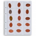 Optima 5 coin sheets, for 15 coins up to 42 mm Ø, clear ACCESSORIES & SUPPLIES