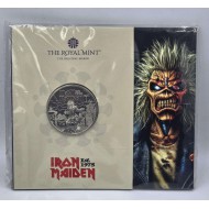 Iron Maiden 2025 UK £5 Brilliant Uncirculated Coin in Blister