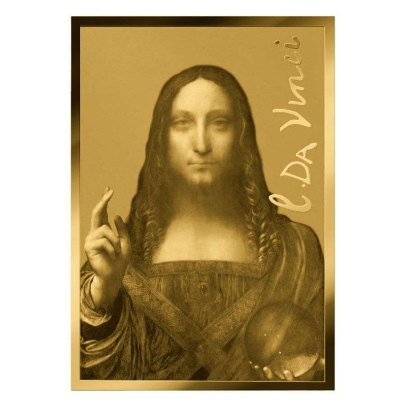 Salvator Mundi Da Vinci 1/1000 Oz Gold .999 Coin Chad GOLD AND SILVER BULLION