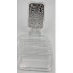 Rectangular Coin Capsules 29 x 50mm for 1 oz ROYAL MINT silver bar 5 PIECES GOLD AND SILVER BULLION
