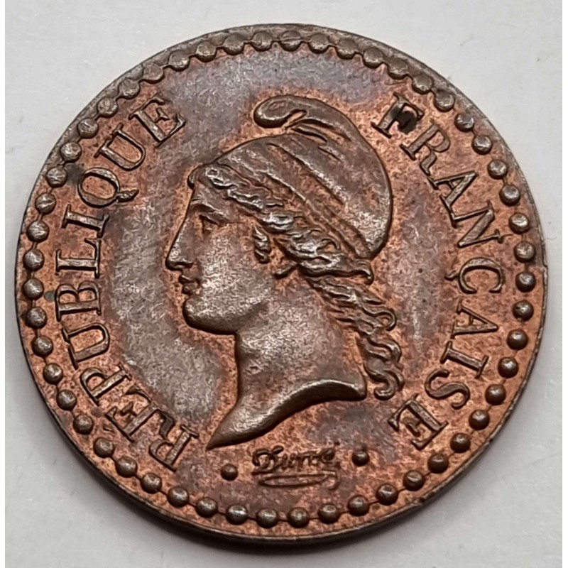 FRANCE 1 Centime 1849 A COPPER COIN UNC WORLD COINS