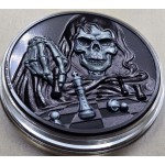 DARK CHECKMATE You Can't Cheat Death 3 Oz Silver Coin Palau 2021 GOLD AND SILVER BULLION