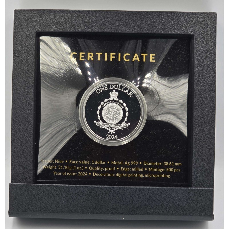 Niue 2024 THESEUS and Minotaur 1oz Silver Proof Coin GOLD AND SILVER BULLION