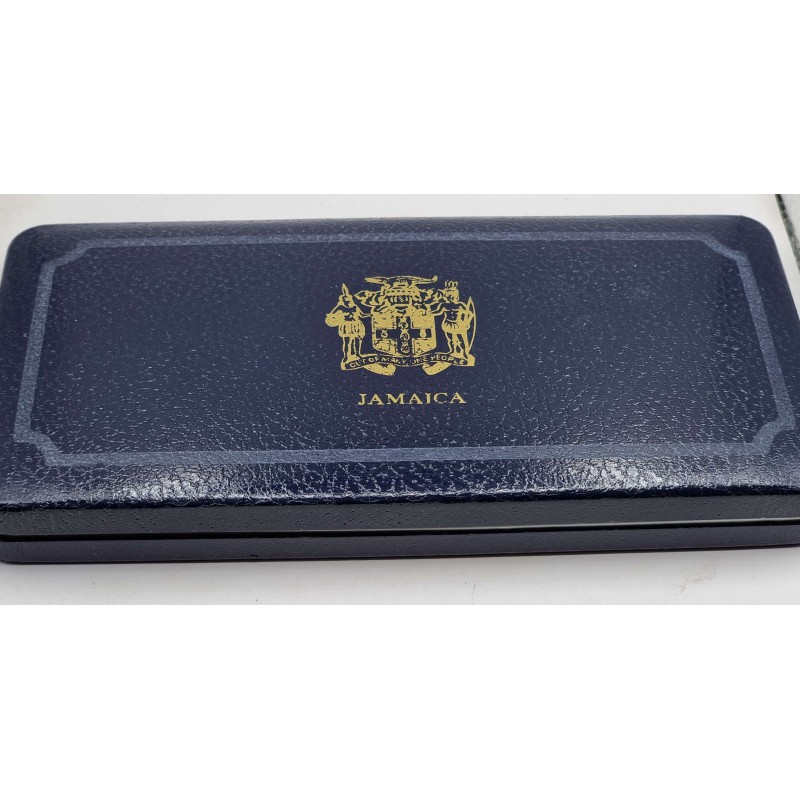 JAMAICA SILVER PROOF COIN YEAR SET 1976 BY FRANKLIN MINT WORLD COINS
