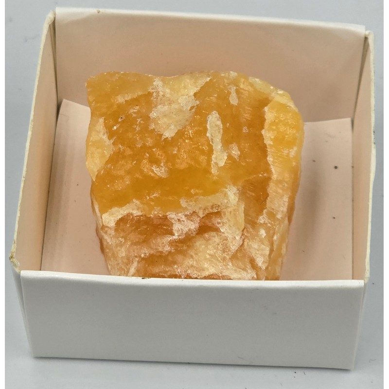 Orange Calcite Gem Mineral Uncut crystal stone ANTIQUES & OTHER COLLECTIBLES
