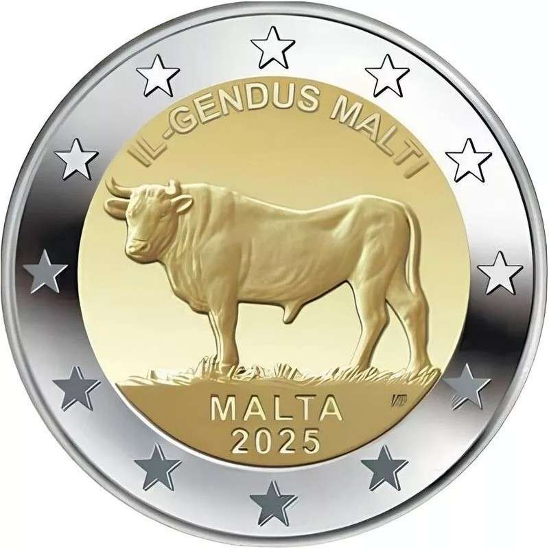 Malta 2025 Commemorative 2 Euro Maltese OX UNC coin WORLD COINS
